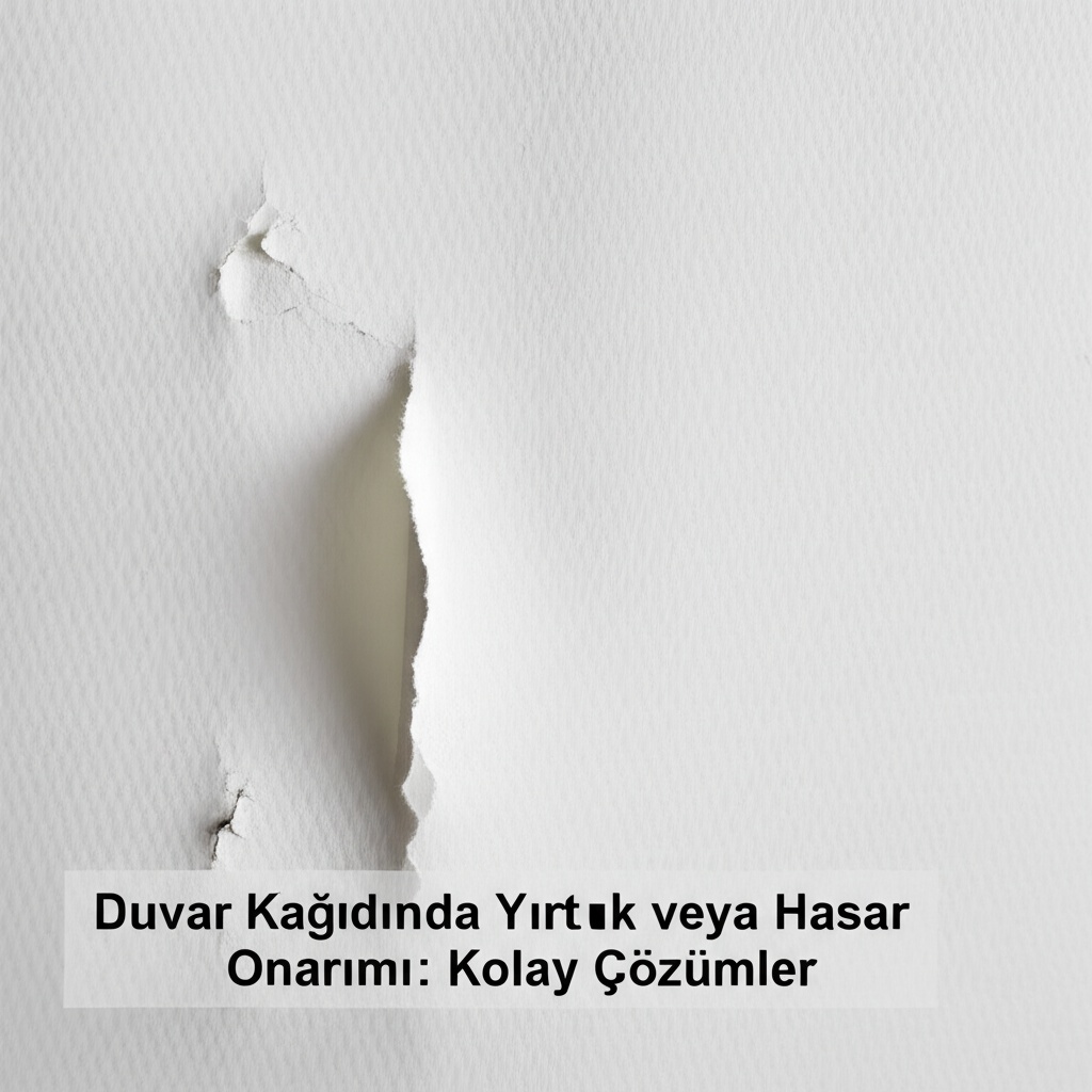 Duvar Kağıdında Yırtık veya Hasar Onarımı: Kolay Çözümler