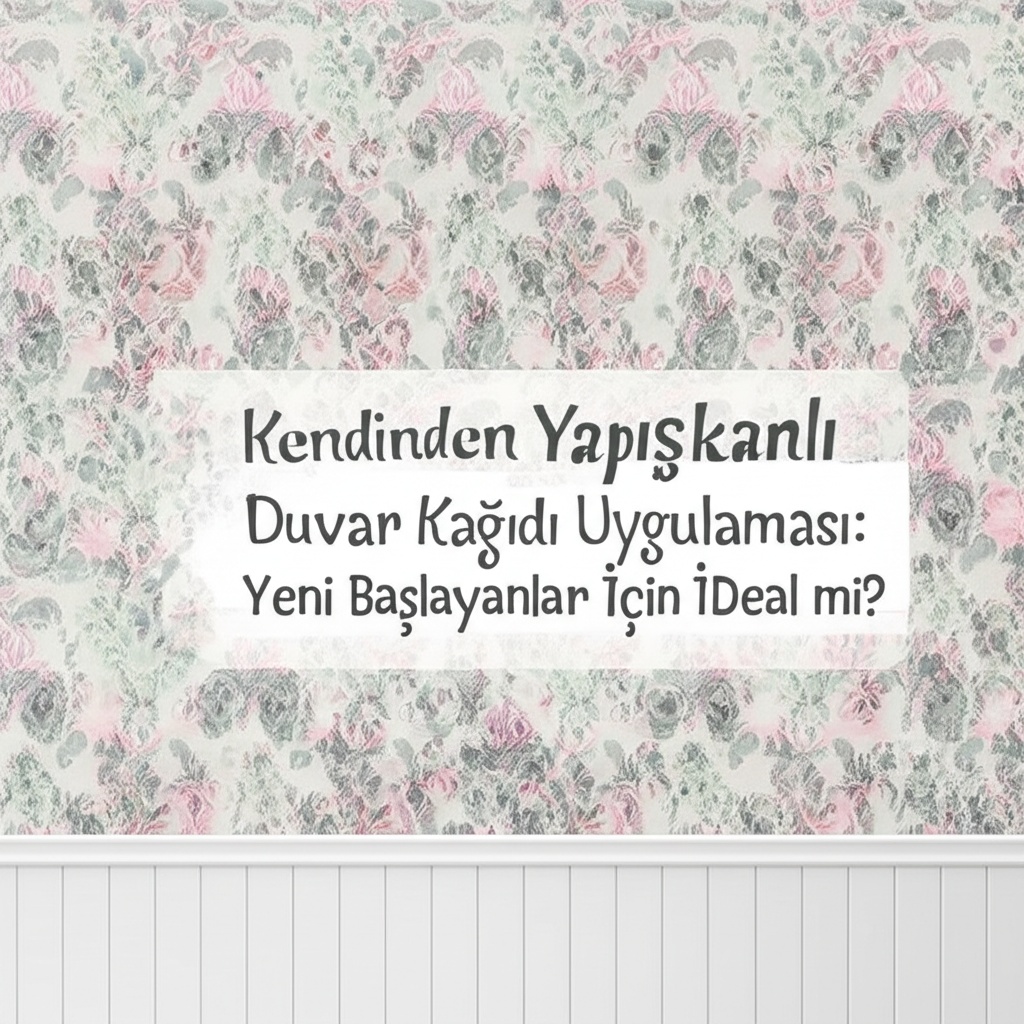 Kendinden Yapışkanlı Duvar Kağıdı Uygulaması: Yeni Başlayanlar İçin İdeal mi?