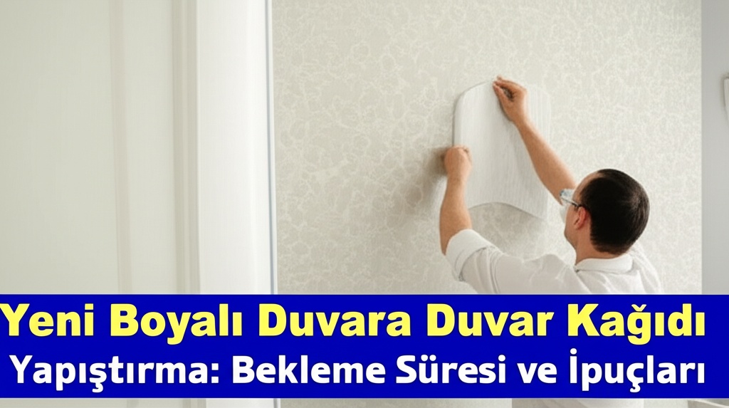 Yeni Boyalı Duvara Duvar Kağıdı Yapıştırma: Bekleme Süresi ve İpuçları